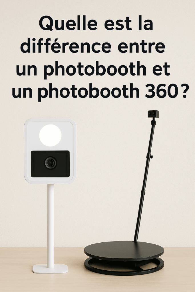 la différence entre un photobooth et un photobooth 360
