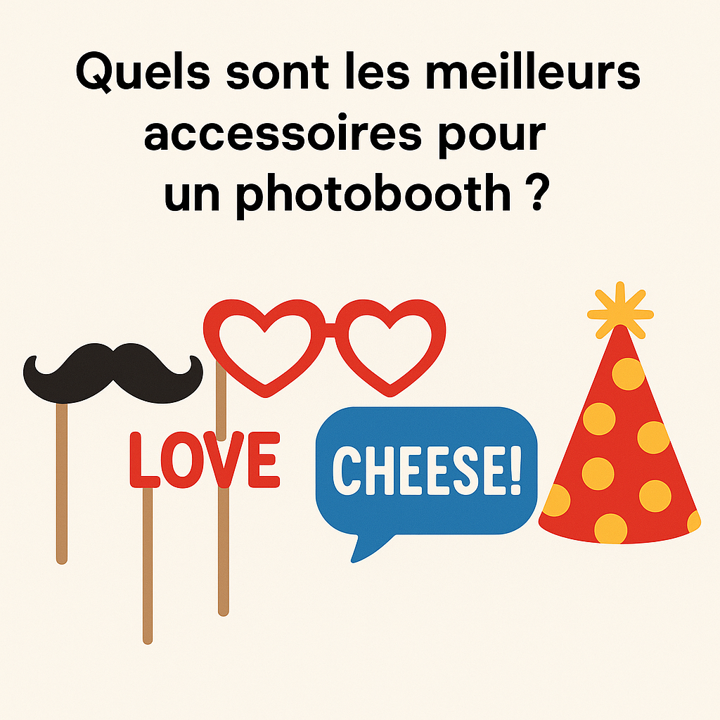Quels sont les meilleurs accessoires pour un photobooth
